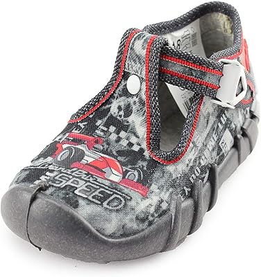 Befado Boys Canvas Shoes Slippers A80 EU 18/US 2.5-3.5 Infant Grey