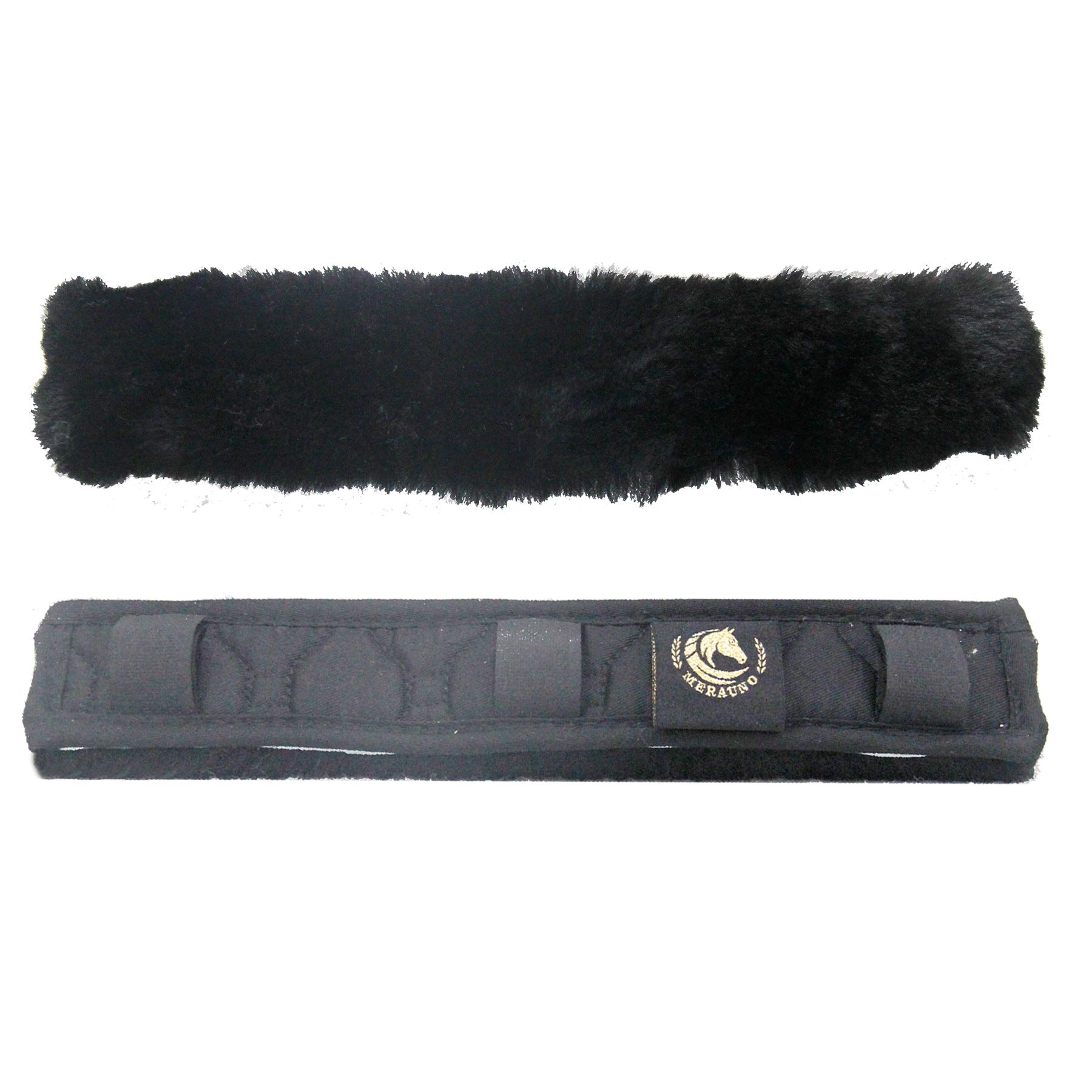 Protezione Per Collo Cavallo In Pelliccia Di Agnello | Per Cavezze E Briglie | Lana Morbida, Misure Multiple