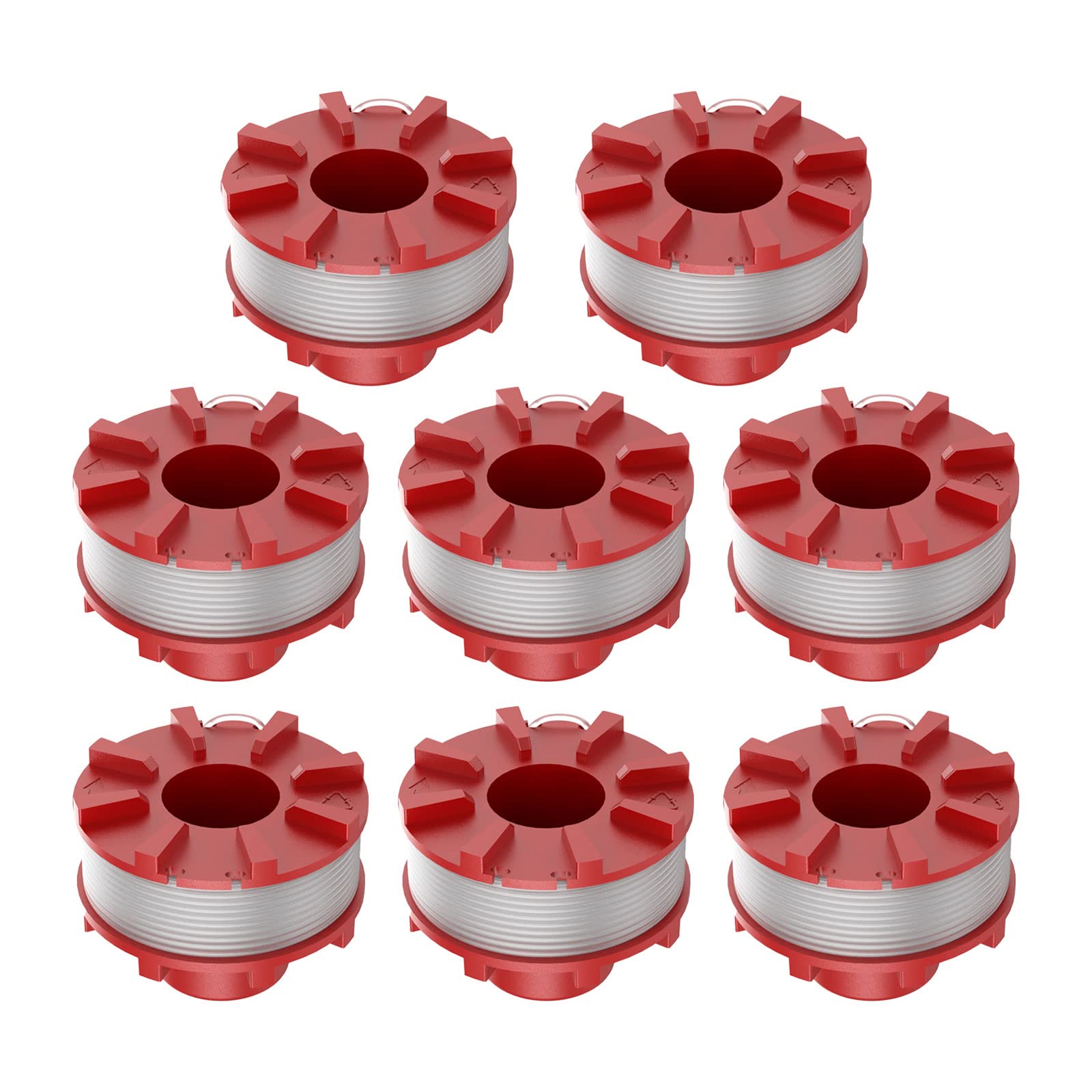 YWNYT Strimmer Spool for Ein-hell 3405096, 2mm Thread Spool, String Trimmer Replacement Spool Line for Ein-hell GE-CT 36/30 LI E SOLO, AGILLO 36/255 BL, AGILLO 18/200 (8pcs)
