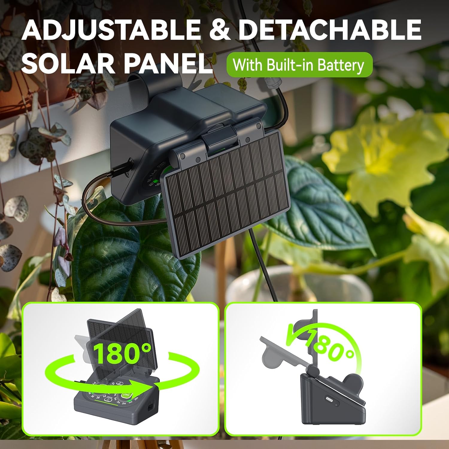 Screenshot of the RainPoint Home App showing the interface for setting watering plans remotely.