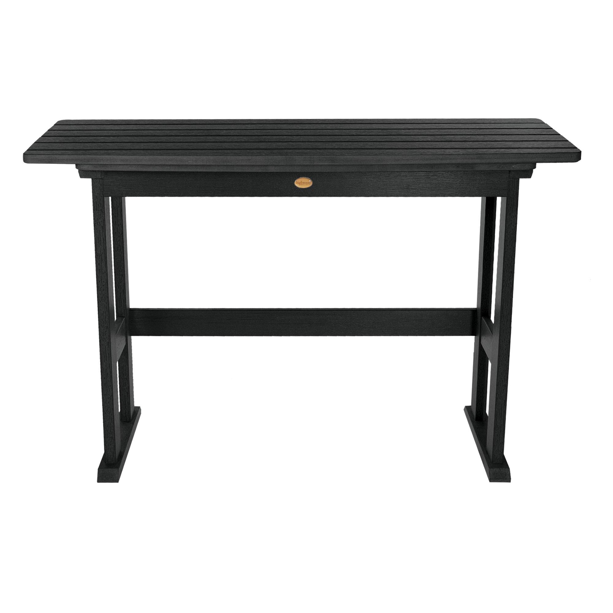 highwood Lehigh Counter Height Balcony Table, Black