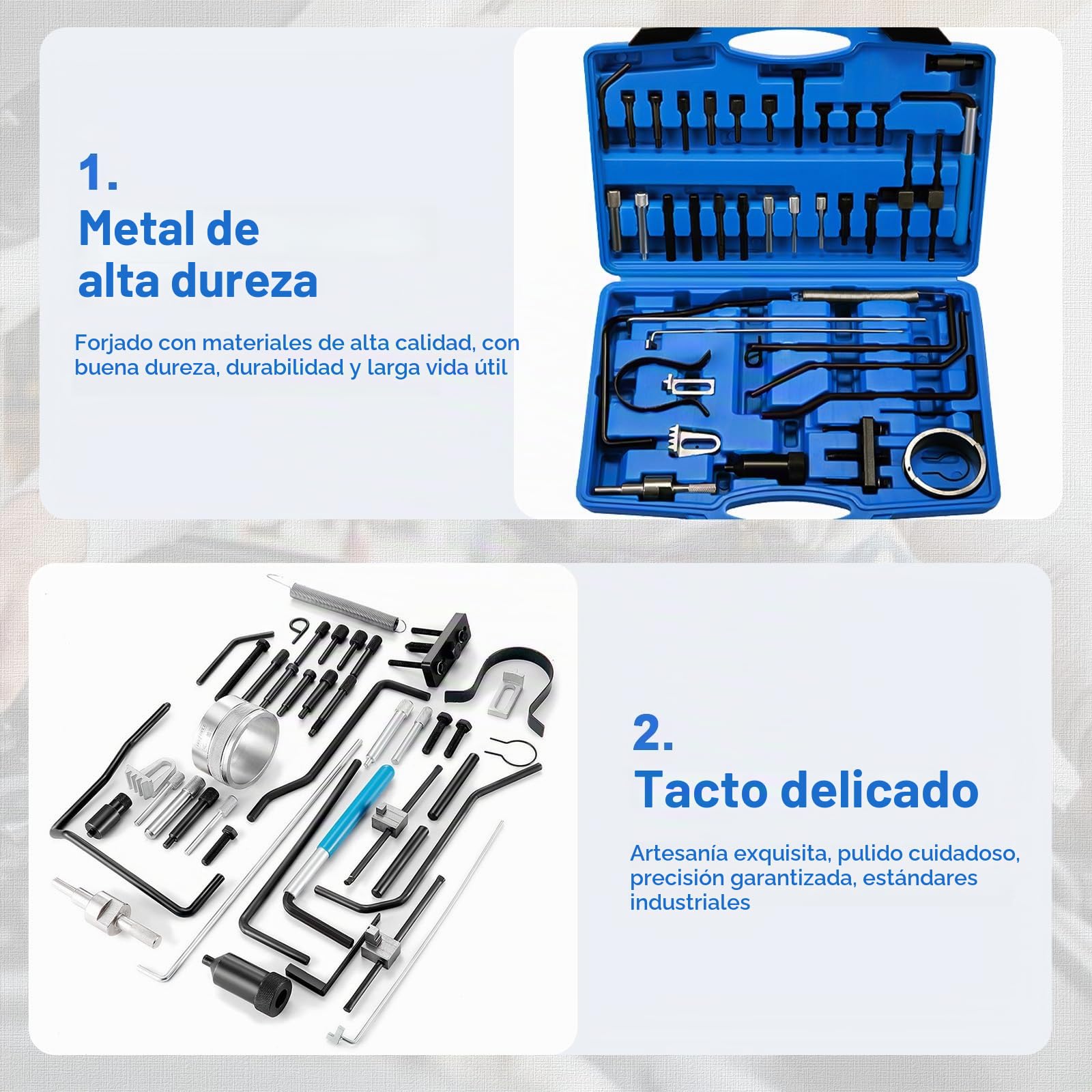 Kit Herramientas de Sincronización de Motor, Correa de Distribucion Calado de Distribución Compatible con Peugeot, C-itroen, PSA Diesel und Benzin Dual TDI HDI PSA 4086