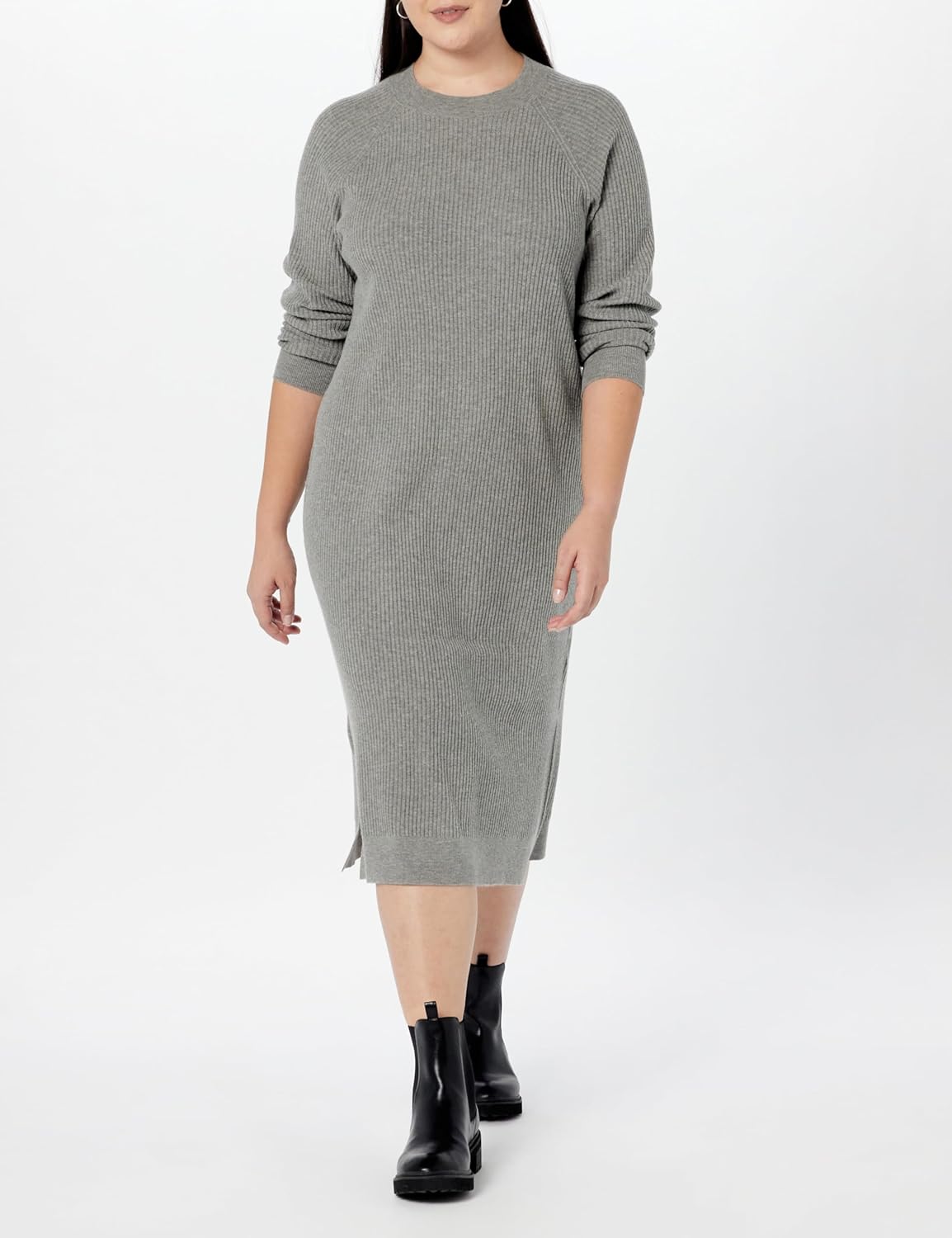 The Drop Women's Renata Rib Midi Dress - Image 7