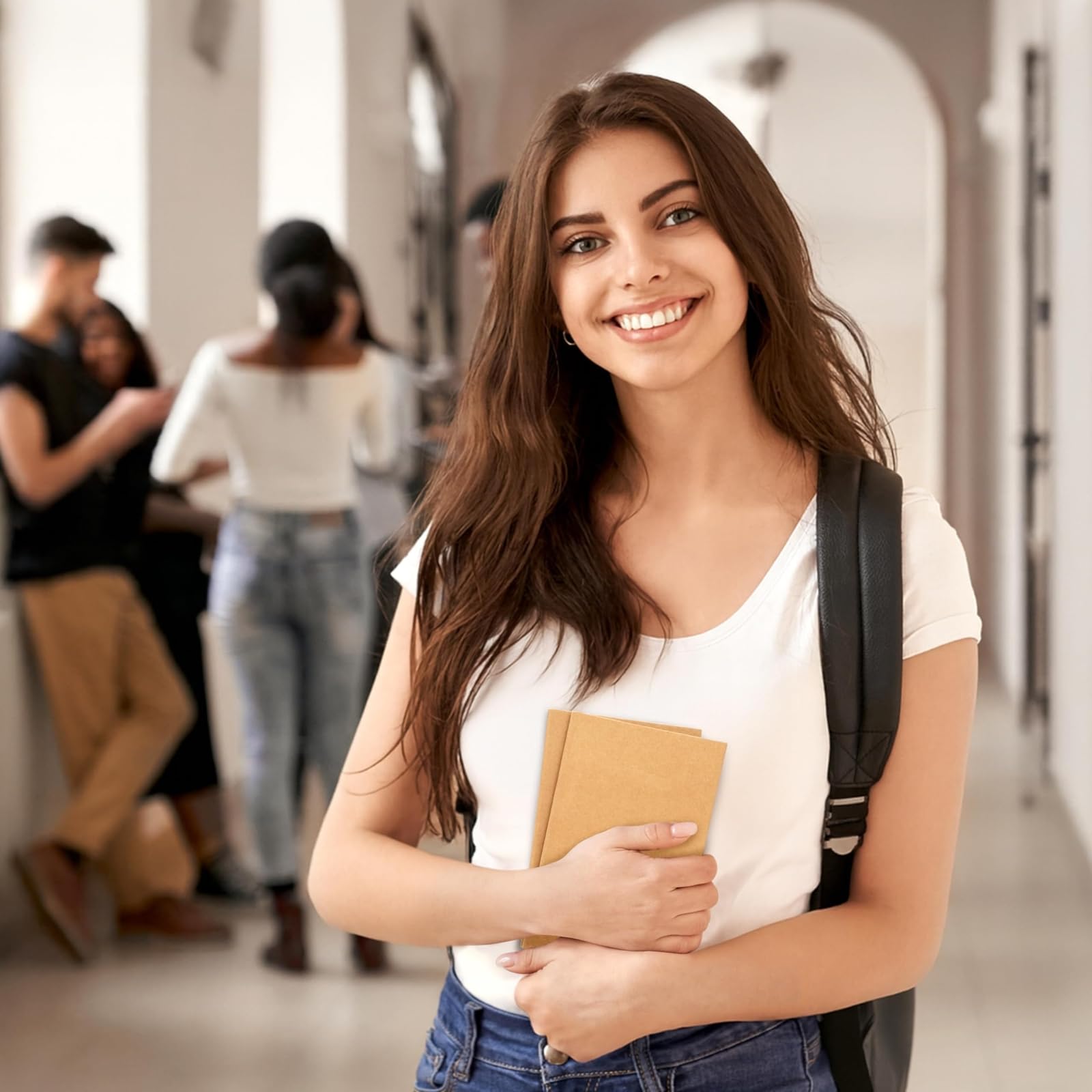 Paquete de 24 diarios de papel kraft rayados, 48 páginas cada uno, cuadernos de papel A5 de 5.5 x 8.5 pulgadas a granel para estudiantes, escritura, diario, notas de viaje, suministros escolares