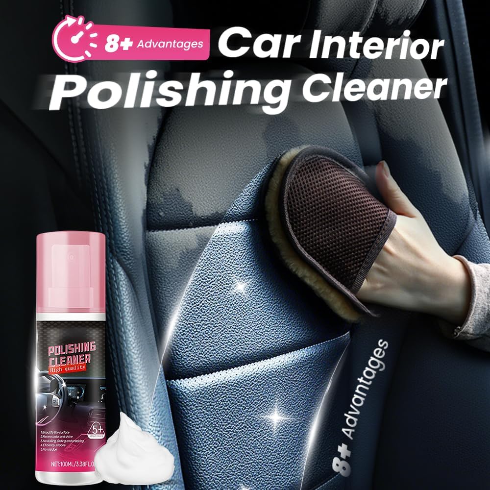 Car Interior Detailer & Protectant, Car Interior Cleaner Suitable for Cleaning Rubber, Plastic, and Leather Surfaces Inside Vehicles, Clean and Protect Car, Truck, SUV (1, 100ML) - Image 2