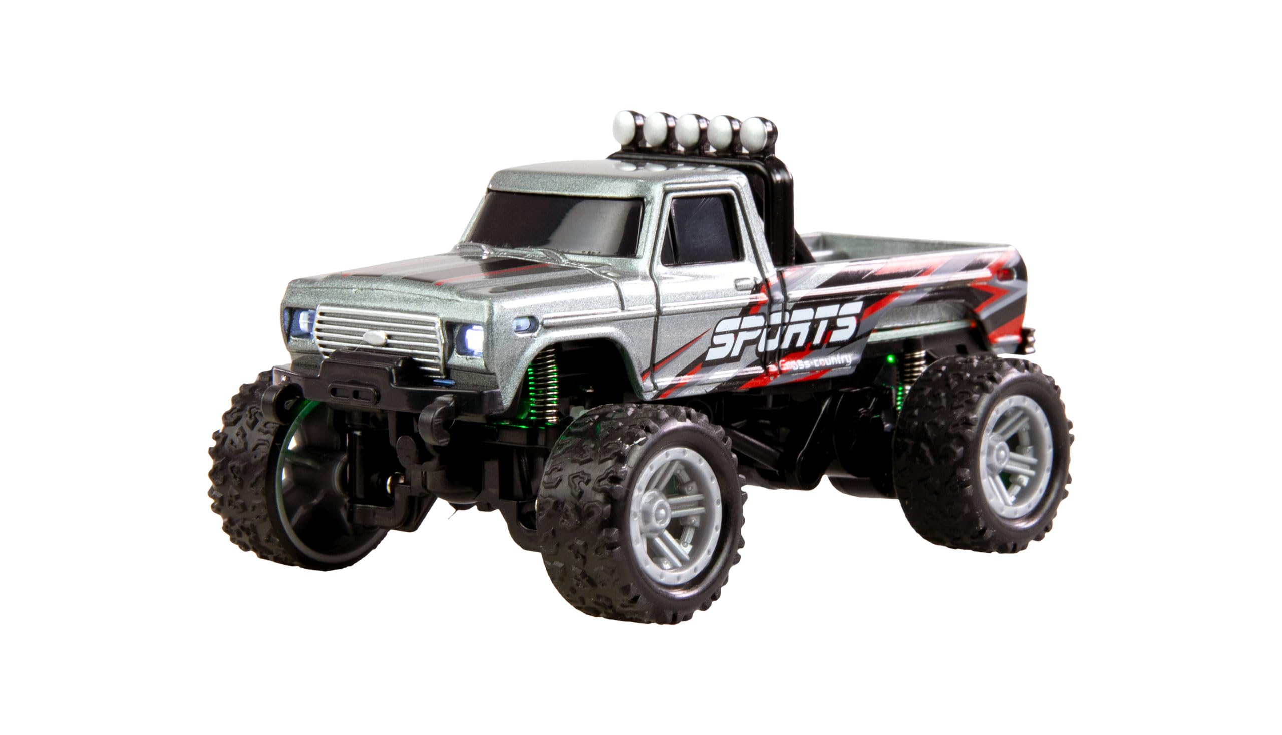 Amewi RC Monster Truck Die Cast 1:64 RTR Grey with Pistol Remote Control