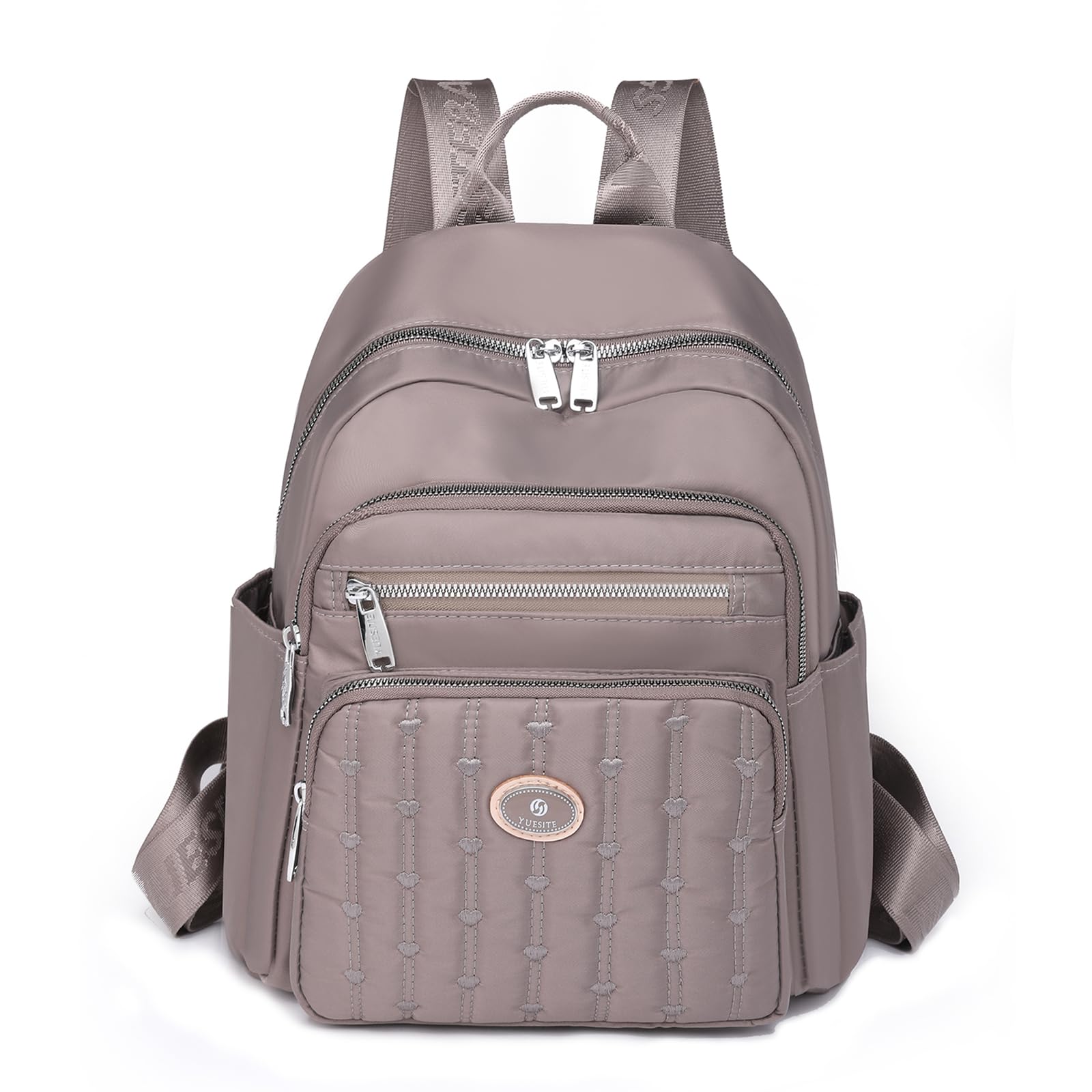 TravistarWomen's Small Elegant City Backpack Waterproof 2 in 1 Backpack Bag Nylon Shoulder Bag Modern Anti-Theft Daypack for Casual School Travel Hiking Work