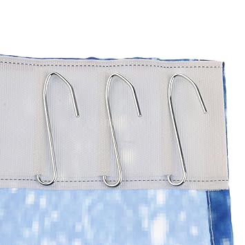 IVELECT 2Pcs Landscape Scenery Window Door Curtains Blinds 3D Printed Decoration 1#