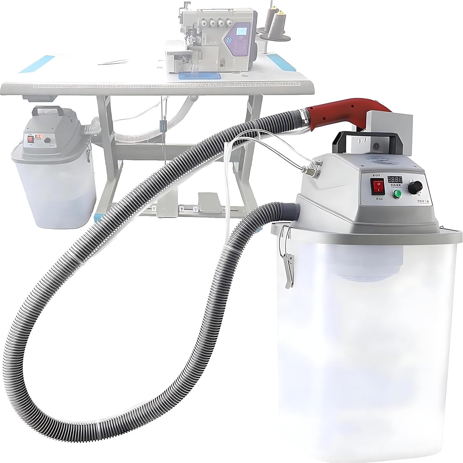 JXYQ Electric Fabric Thread Trimmer, Smart Brushless Cutting Machine with Storage Bucket, 15-50mm Width, 28000 RPM, Lint Remover for Clothes