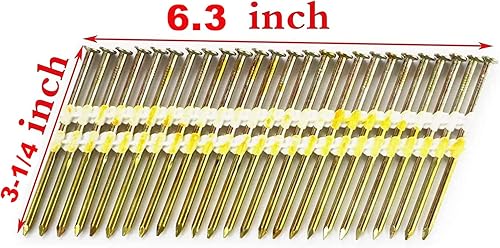 Vista 22 de BHTOP Clavos de marco de 2 pulgadas, uñas de plástico con mango liso de 21 grados EG para enmarcar clavos, 2 x .113 (1000 por caja)