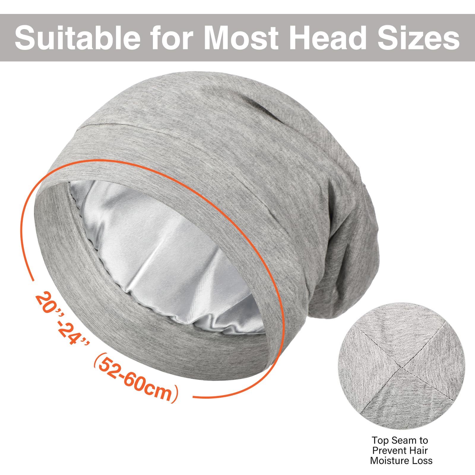 Hair Wrap Sintege 6 Pcs Satin Lined Bonnet Sleep Cap Women Men African Silk Soft Beanie Hair Sleep Wrap Natural Curly Braids P 200361628