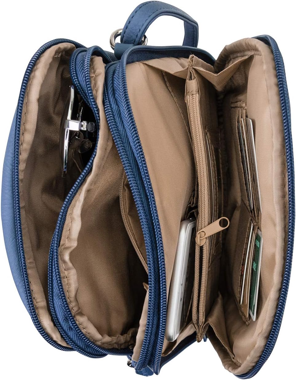 Multisac Women's MultiSac North South Mini Zip Around Crossbody - Image 4