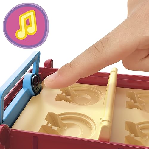 Miniatura 5 de Peppa Pig Peppa's Adventures Peppa's Family Red Car - Juguete preescolar, efectos de habla y sonido, incluye 2 figuras, para edades de 3 años en