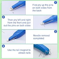 Vista 5 de 24 unidades de removedor de grapas magnéticas, removedor de grapas a granel, removedor de grapas, operación de bolígrafo, herramienta de Navidad