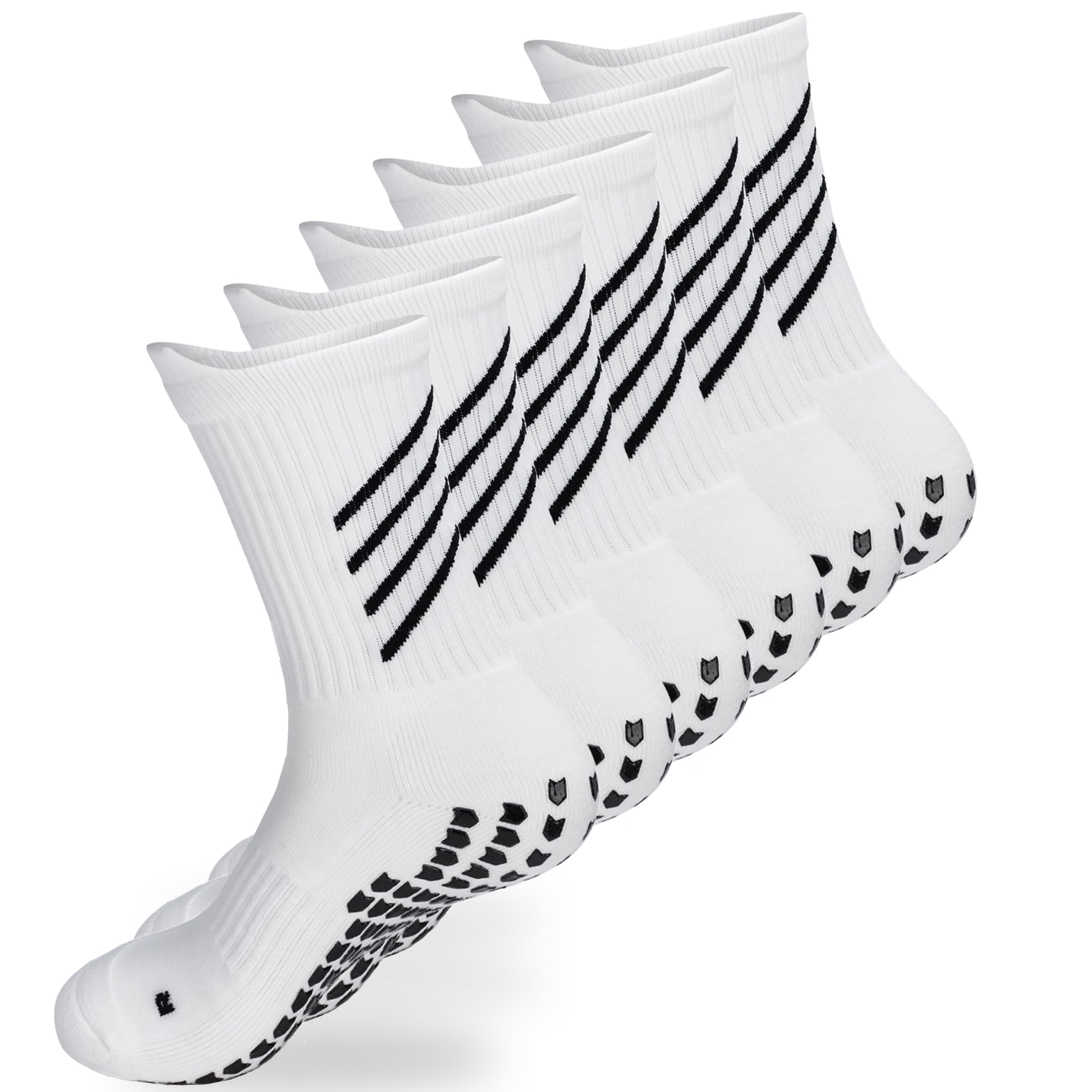 Gogogoal Calze sportive antiscivolo Calcio Uomo Donna, Cotone e imbottiti Anti scivolo Calza pantofola, Antiscivolo Grip Calze da calcio Basket Palestra Yoga Tennis…