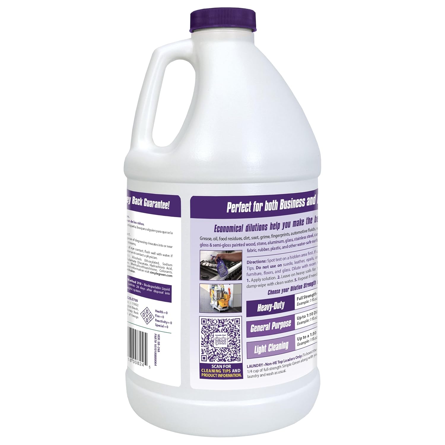 Simple Green cleaner being poured for dilution