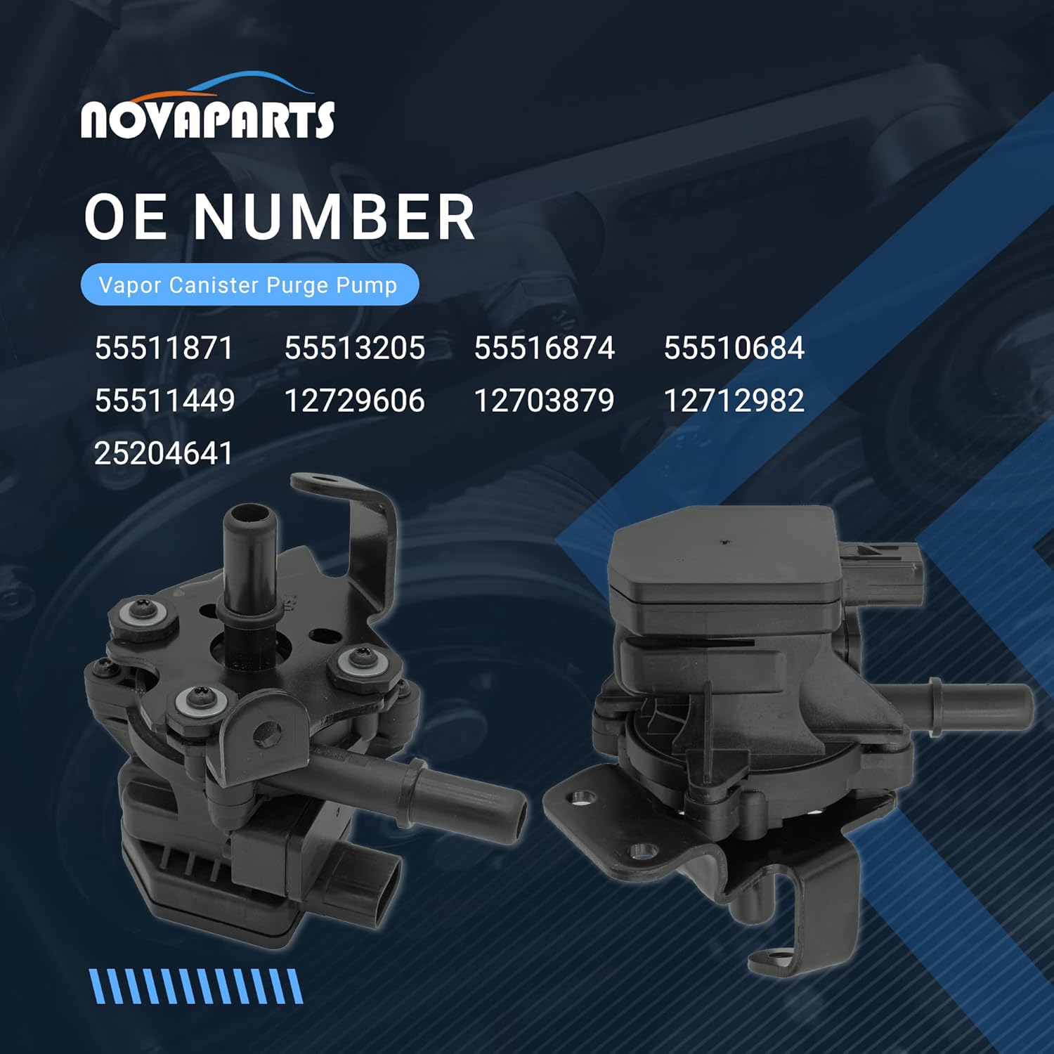 Vapor Canister Purge Pump 55513205 for Cadillac XT4 XT5 GMC Acadia Chevy Blazer Trailblazer Buick Encore 2020-2023 55511871 55516874 12729606 12703879