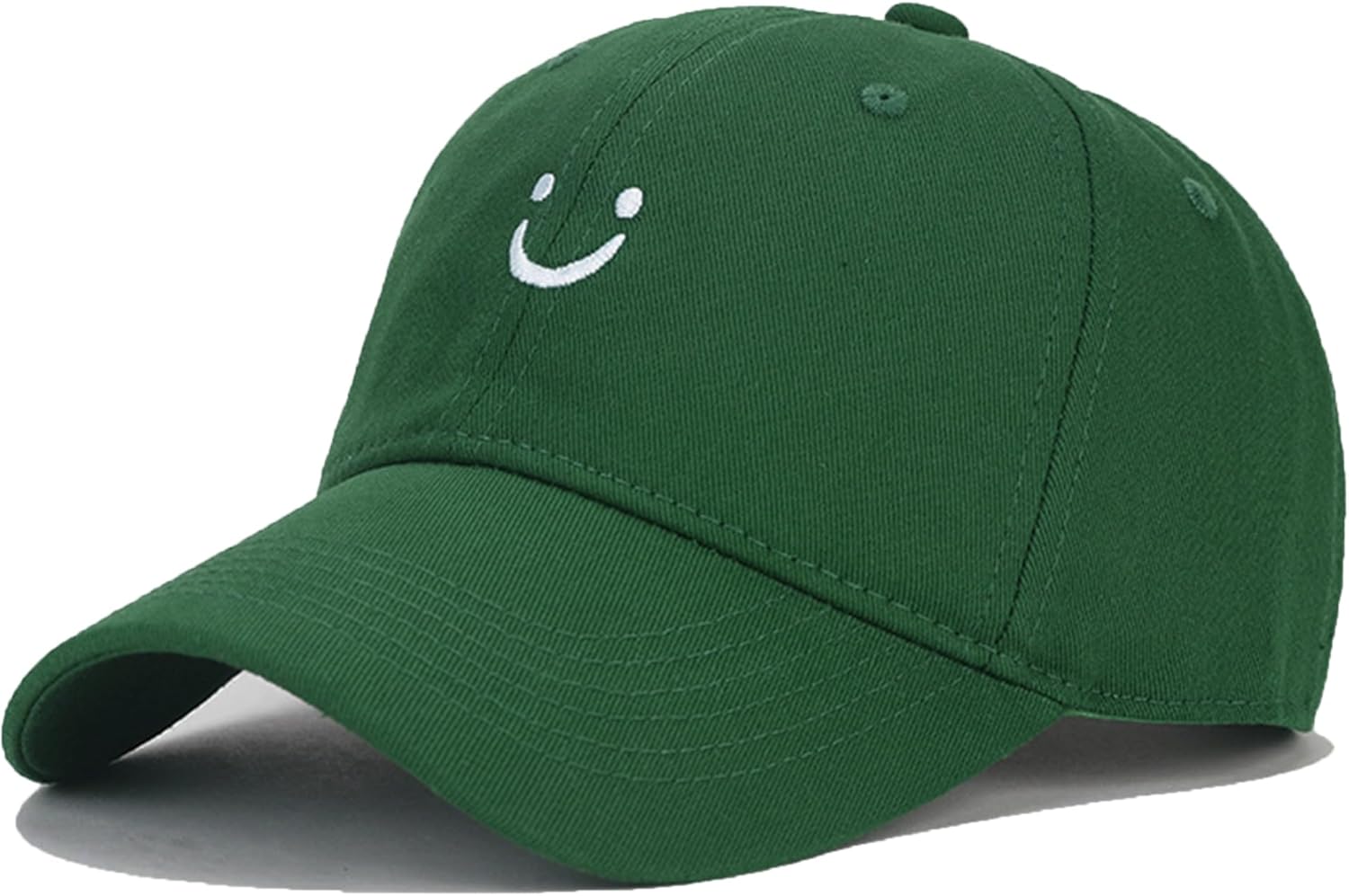Umeepar Smile Face Baseball Cap for Women Men Adjustable Low Profile Unstructured Cotton Dad Hat