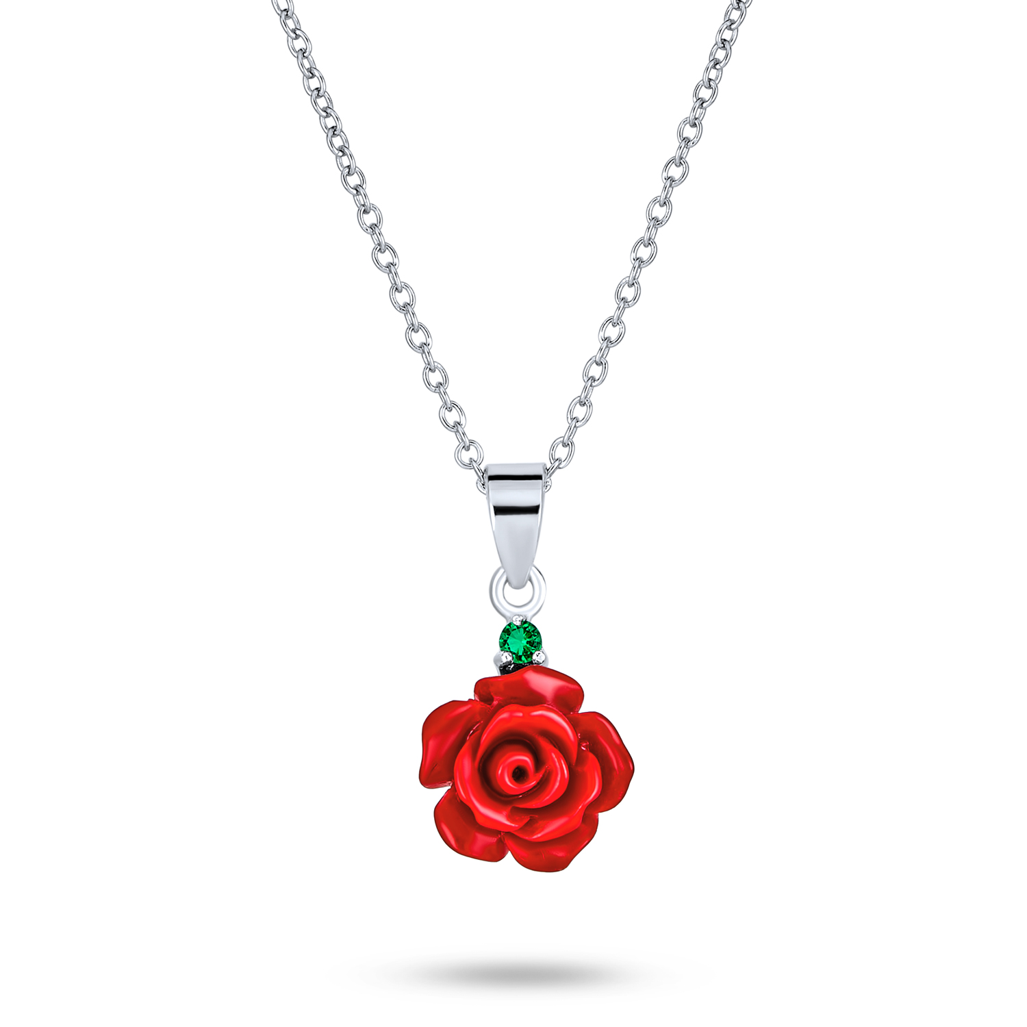 Collana Farfalla 3D In Argento 925 E Oro Rosa, Ciondolo Aperto Con Zirconi, Donna