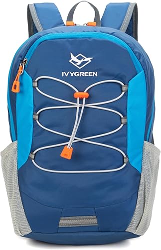 IVYGREEN Mochila de senderismo para niños pequeños para niños o niñas, mochila pequeña para campamento o viajes (azul, S)