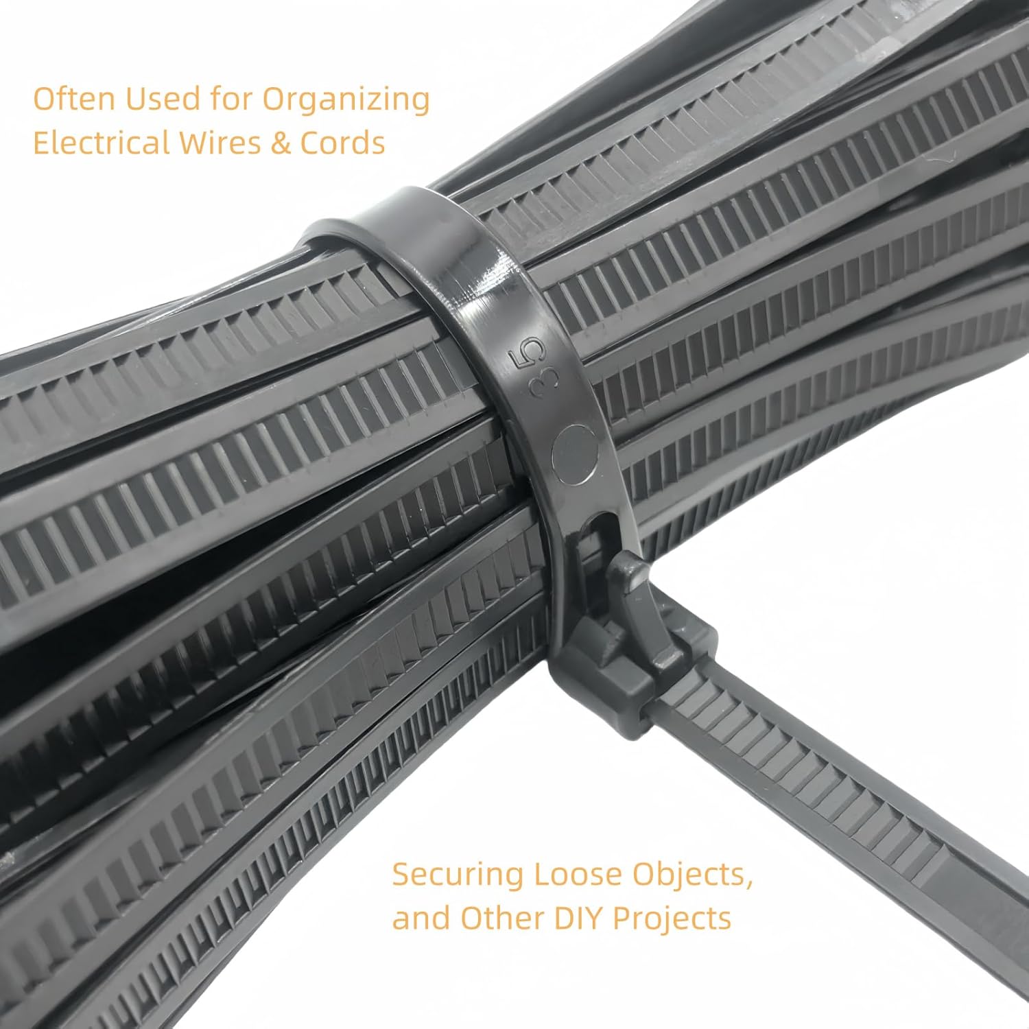 Zip Ties (Black, 12 Inch)
