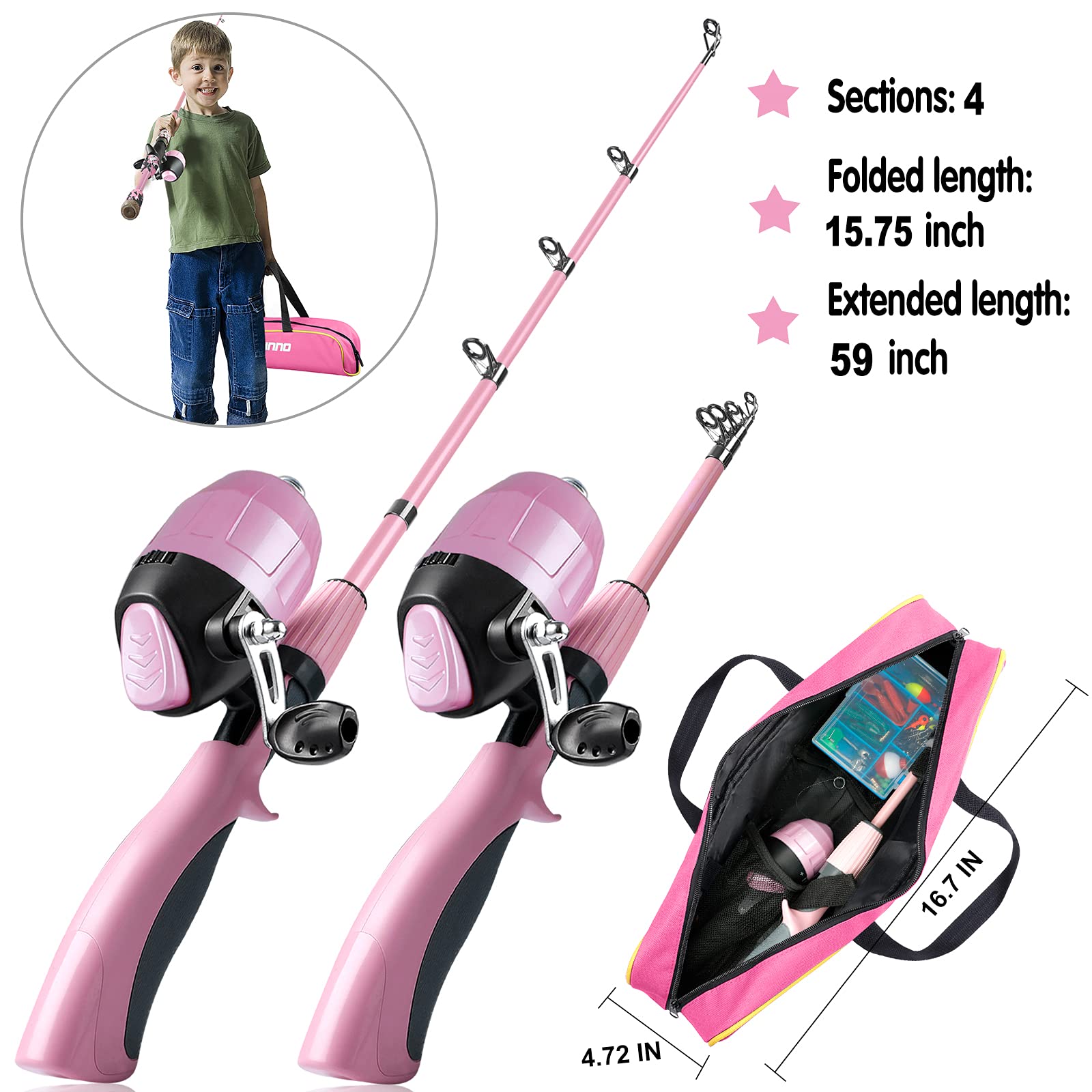 Amazon.com: PLUSINNO: Kids Fishing Combo