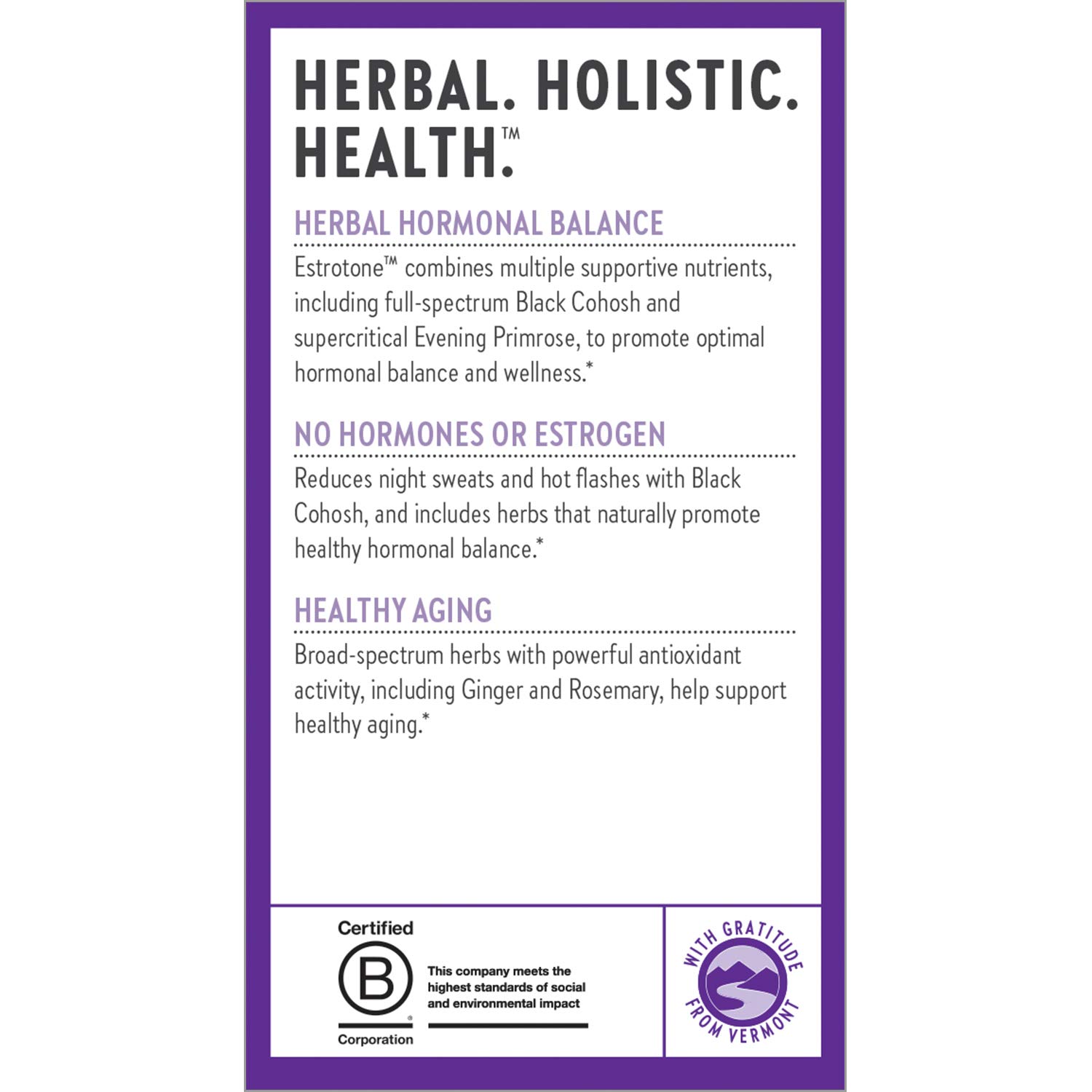 New Chapter Menopause Supplement Estrotone with Evening Primrose Oil