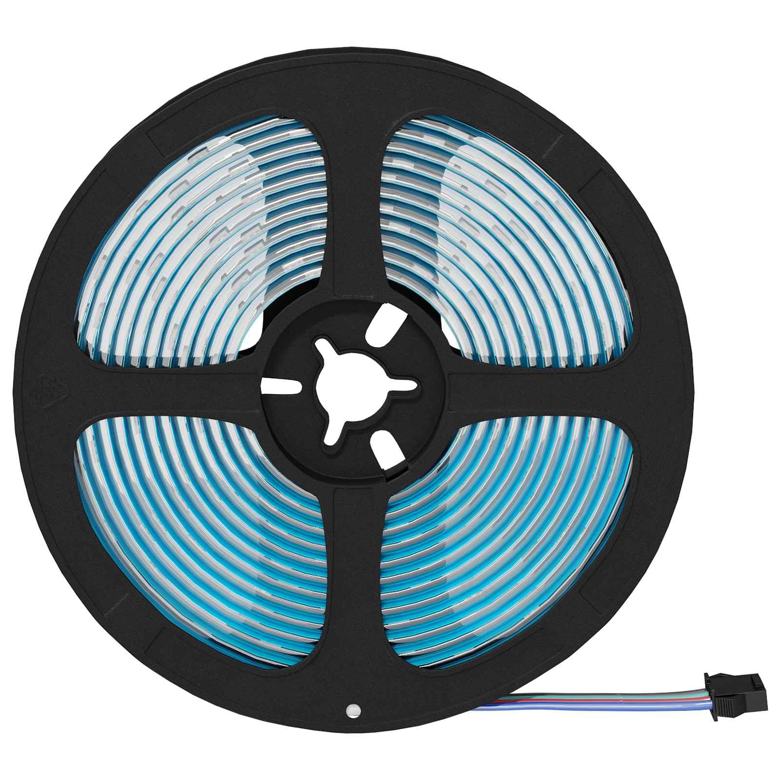 LED Streifen 2 Stück Schwarz und Transparent 4700 mm, Innenbeleuchtung mit USB Stromversorgung, flexible Lichterkette für Wohnzimmer, Party, Weihnachten und romantische Deko