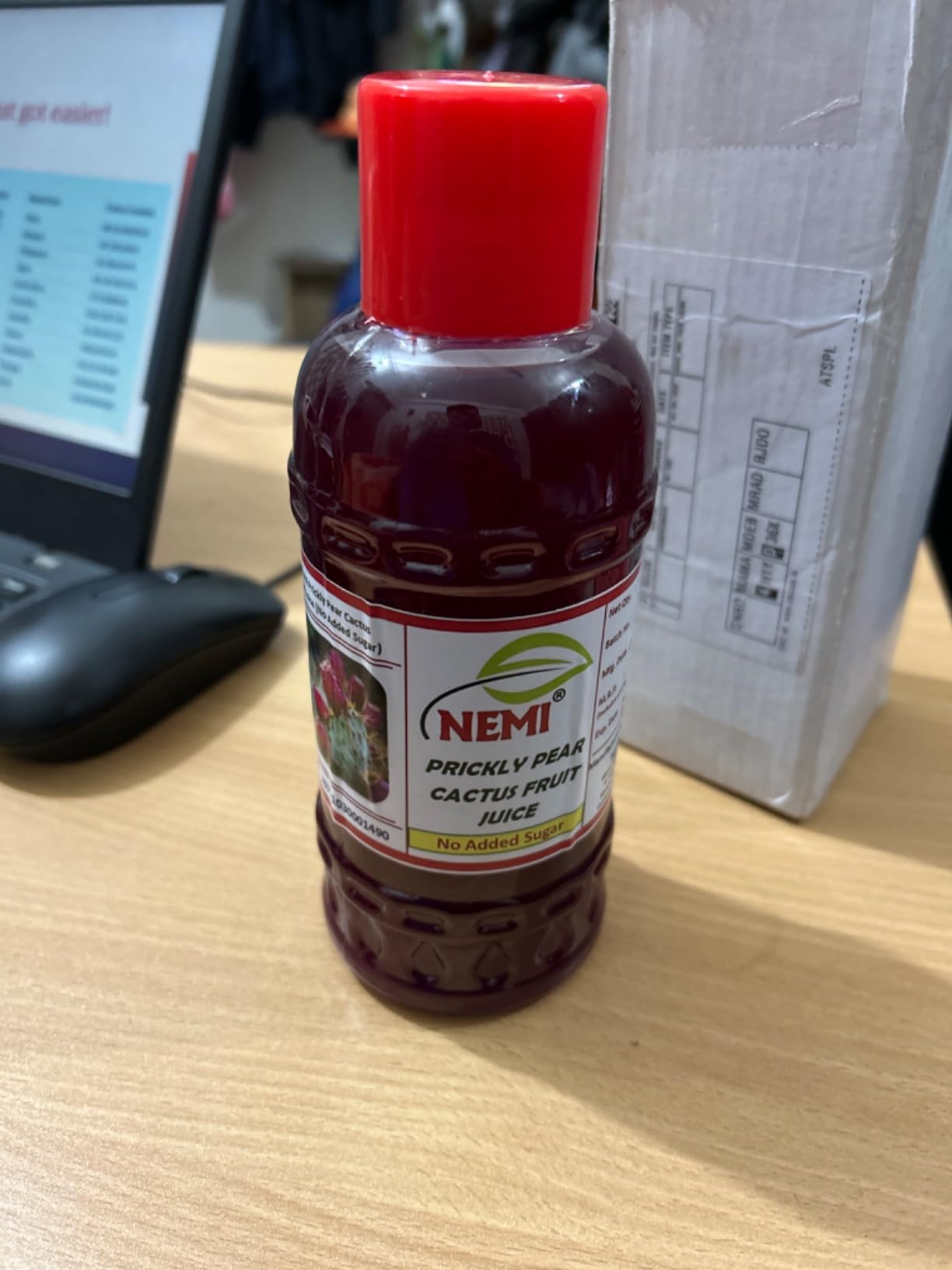 Nemi Organic Prickly Cactus Juice For Hemoglobin Natural boost Level