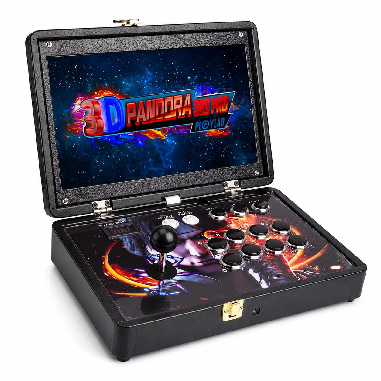 36S 3D retro zręcznościowa konsola do gier, 14 cali, Full HD, 128 GB pamięci masowej | Przenośna maszyna do gier WiFi HDMI całkowicie metalowa obudowa klasyczne gry rozrywka