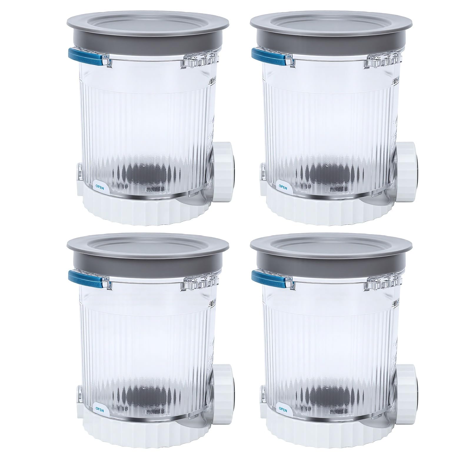 Zunate 4 Pzas Envases para Almacenar Helado para Congelador Casero