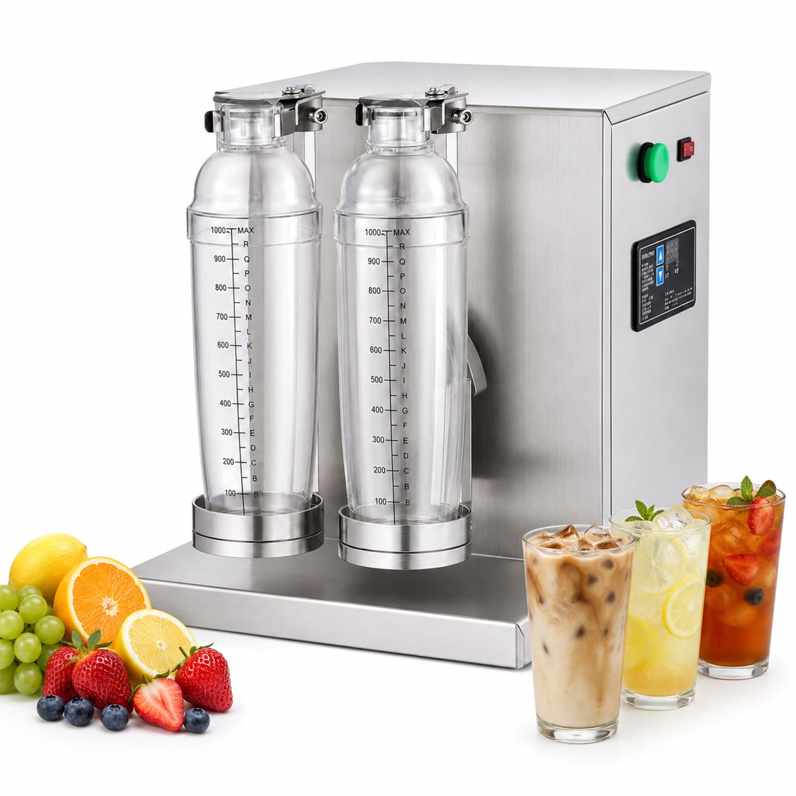 Komercyjny Shaker do Bubble Tea 120W 220V, elektryczny shaker do napojów ze stali nierdzewnej do Milk Tea, kawy mrożonej, koktajli, baru i restauracji