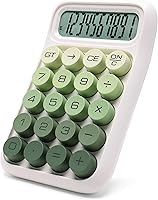 Vista 9 de Calculadora de Interruptor Mecánico, 10 Dígitos, Gran Pantalla LCD, Púrpura, Teclas Grandes, Estética