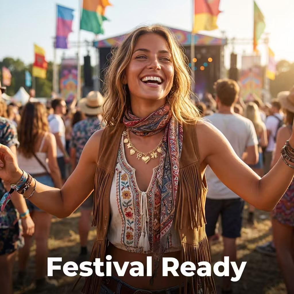 Gold Charm Necklace for Women Chunky Charms Necklace Gold Plated Stetement Choker Trendy Jewelry - Image 6