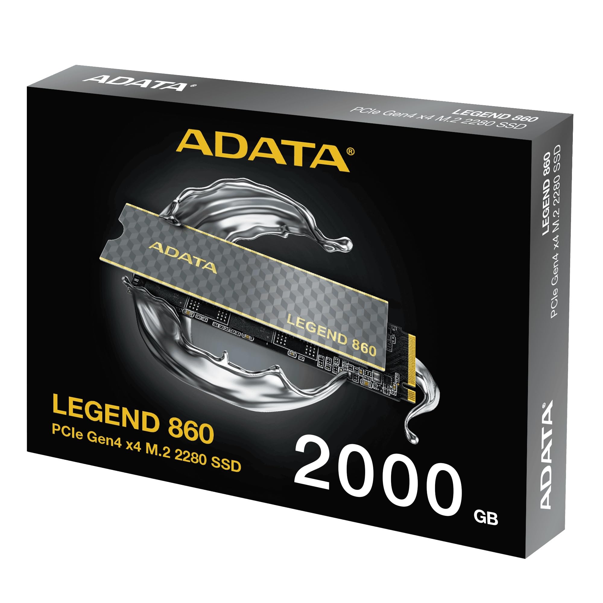 内蔵型SSD ADATA LEGEND 860 2000GB SSD ADATA Legend 860 SSD / 2TB / M.2 2280 / PCIe Gen4 x4 / SLEG-860