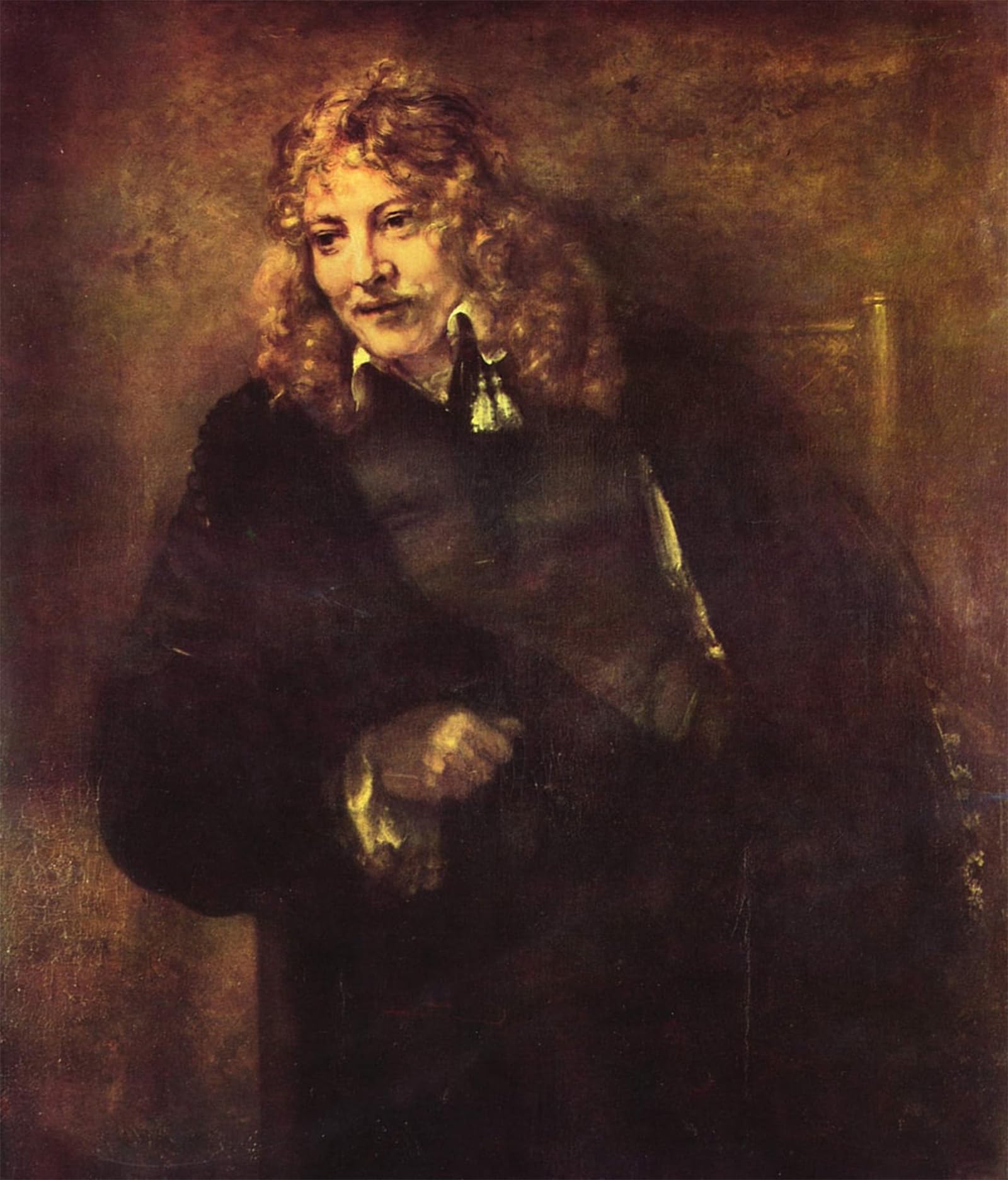 SERENDIPITP Abstract Painting Mural Print Picture Wall Decor Painting Portrait of nicolaas Bruyningh by Rembrandt van Rijn Vintage Wall Artwork for Home Decor 60x90cm