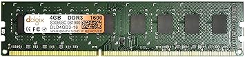 Dolgix® 4GB DDR3 1600MHz Desktop RAM | Desktop -Memory| U-DIMM RAM | Pin-240, Volt - 1.35v/1.5v CL-11 | Long-DIMM | PC3-12800 | 2Rx8 Dual Rank | 3 Year Warranty -(Made in India)