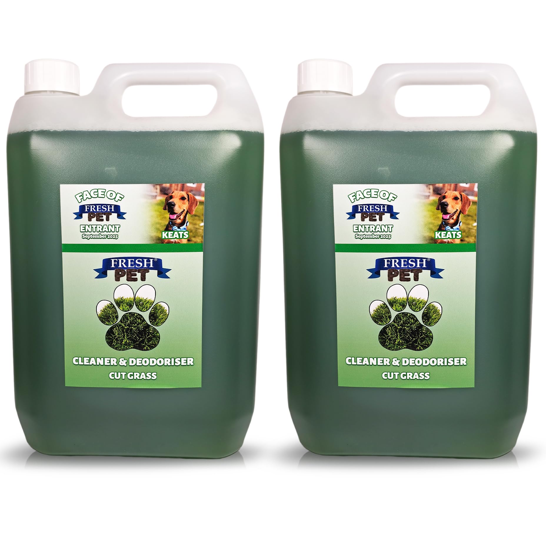 FRESH PET URINE SMELL ODOUR REMOVER - 2 x 5L (Cut Grass)