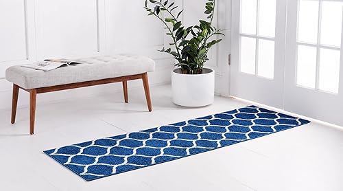 Miniatura 332 de Rugs.com Lattice Frieze Collection Alfombra – 4 x 6 pies, alfombra mediana negra perfecta para salas de estar, comedores grandes, planos abiertos