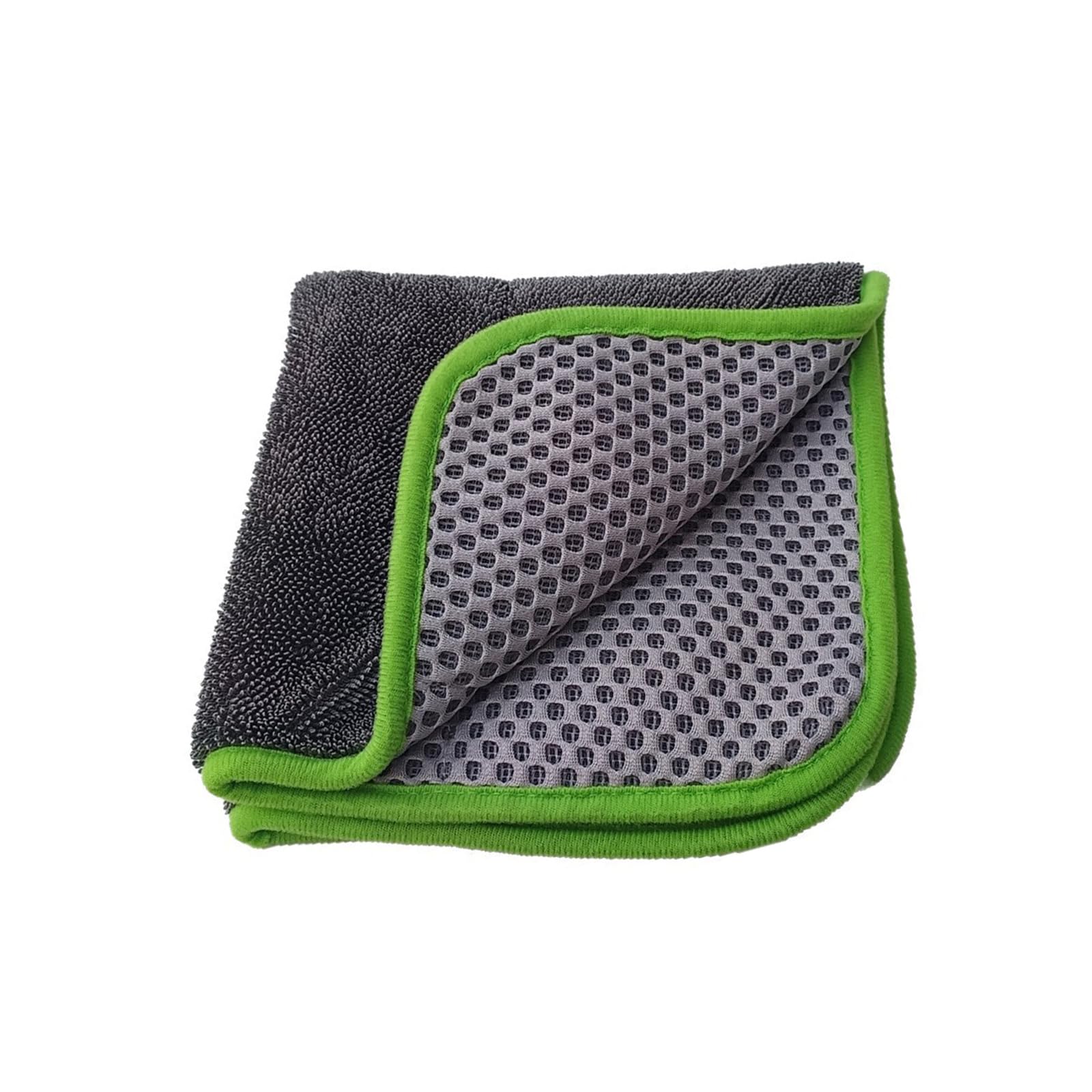 Hsioluted Vehicle Cleaning Towel Interlockings Mesh for Deeply Cleaning Efficiency Auto Detailing Polishing Cloth Home Car Wash Towels Drying Microfiber