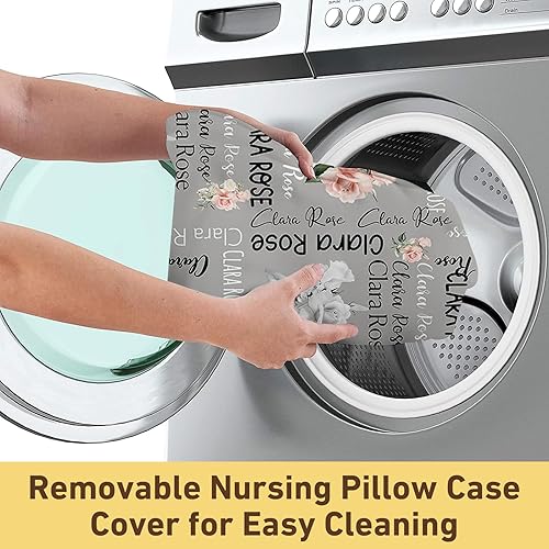 Miniatura 72 de Funda de almohada de lactancia para bebé, fundas suaves de lactancia con nombre, funda de almohada de lactancia materna para alimentación