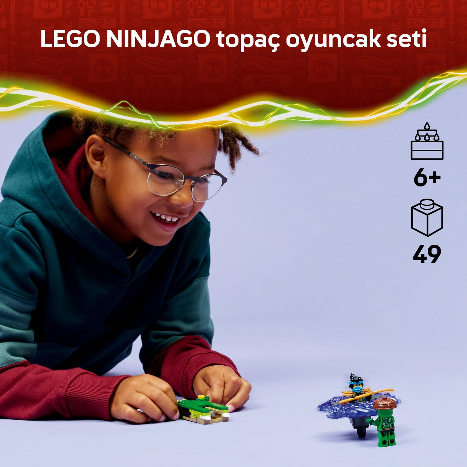 LEGO NINJAGO Nya, Mutasyon Canavarı Topacına Karşı 71849-6 Yaş