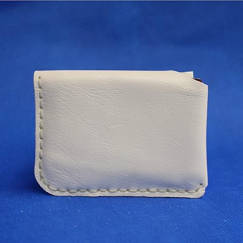 Miniatura 4 de Handmade Genuine Leather Card Holder with Snap Closure - Ultra Slim Minimalist Wallet, Hand-Stitched Compact Front Pocket Card Case for Men & Women