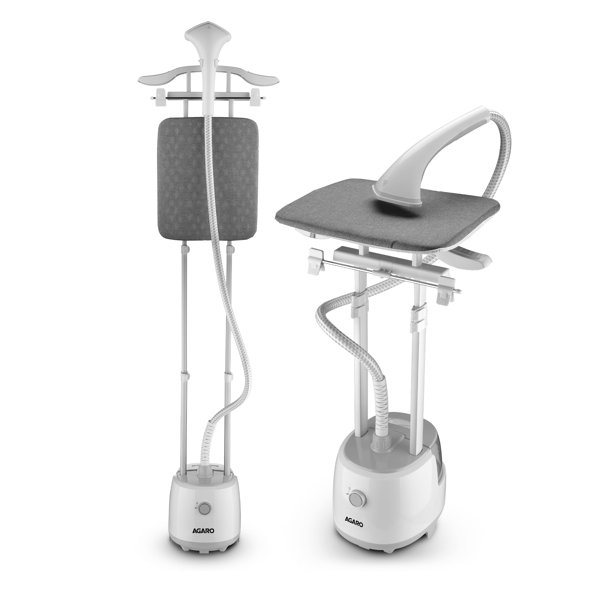 AGARO Grand Standing Garment Steamer 2000W, For Clothes,Professional Standing Steam Iron, Press Adjustable Pole, Iron Board, 1.8 Ltr Water Tank, Fast Steaming-image-47
