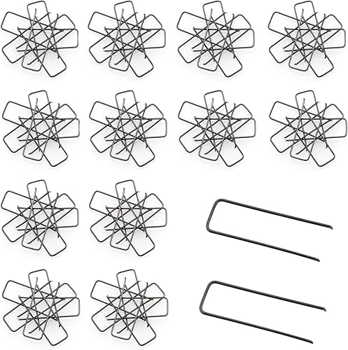 DGBRSM 100 pines en U florales para espuma de poliestireno, coronas de paja, arreglos de vacaciones, proyectos de manualidades (negro, 1.67 pulgadas)