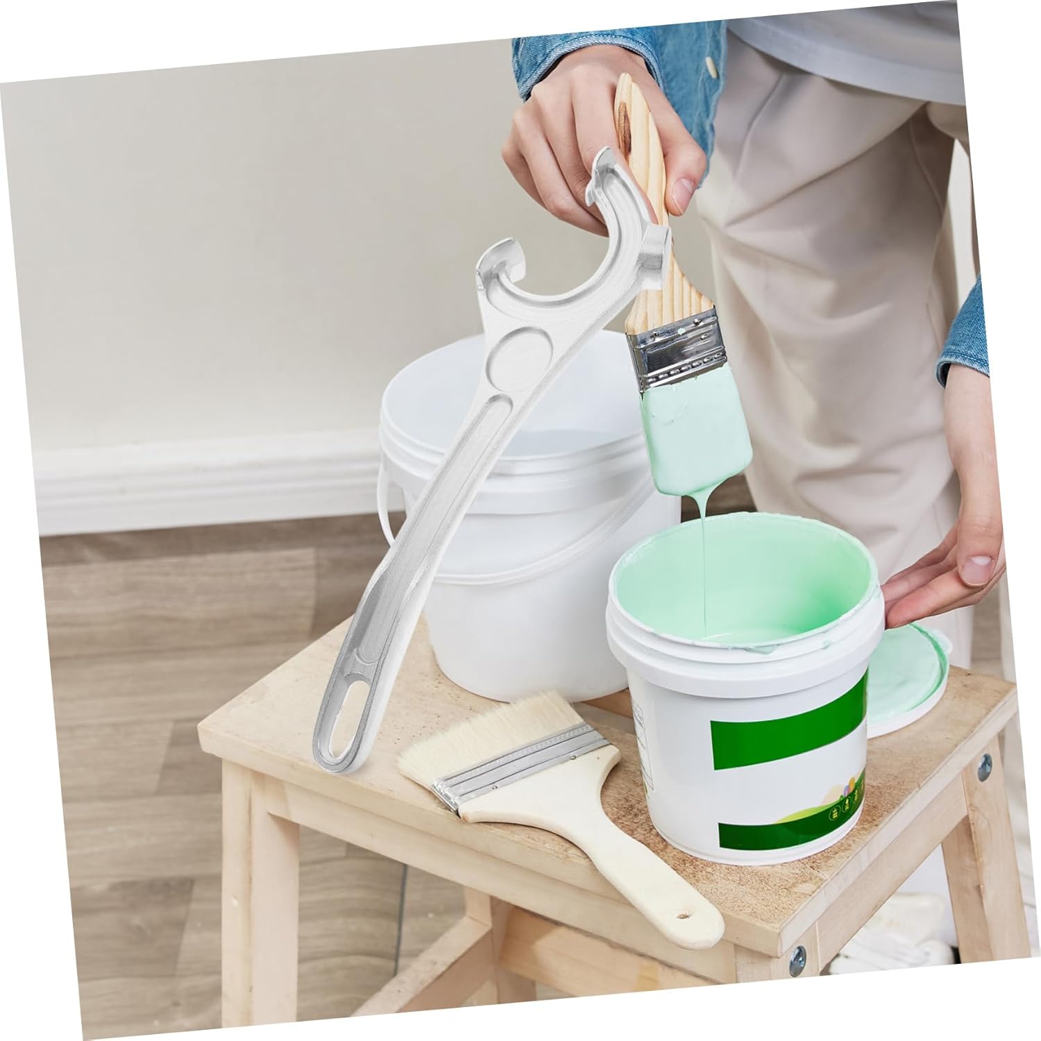 Aluminum Lid Remover Tool Bucket Opener for Effortless Use Home and Commercial Kitchens Metal Design for Food Storage Containers
