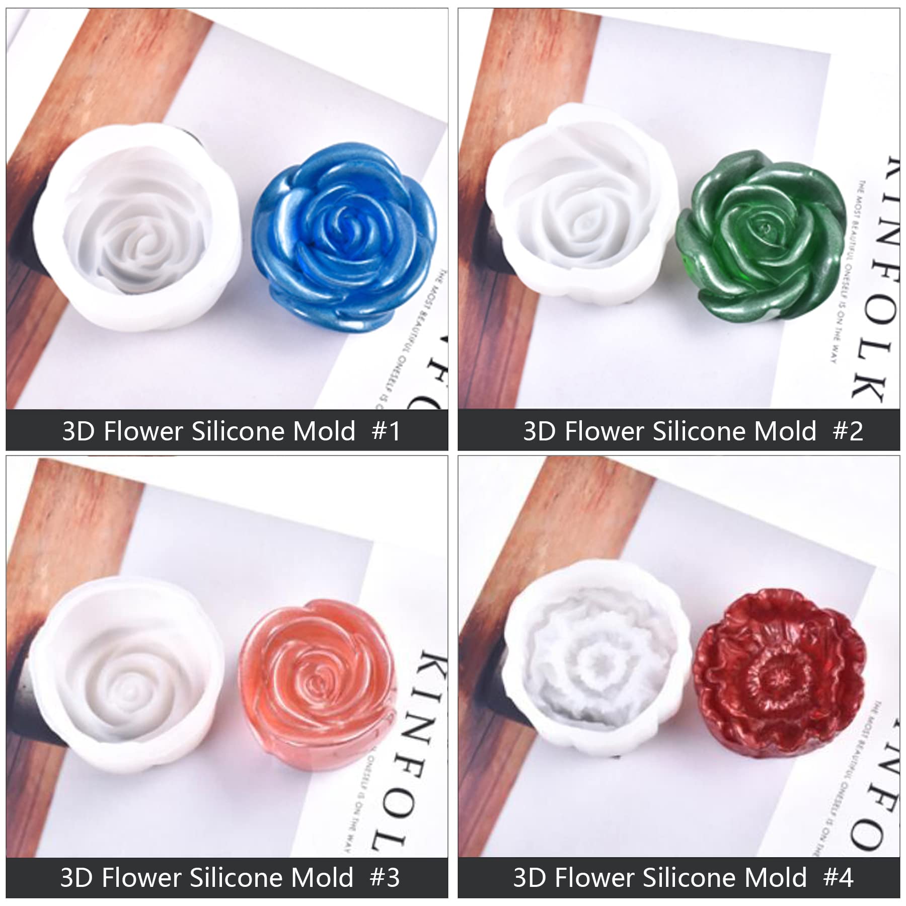 Moule Silicone Fleur Creux Pour Résine époxy - Créations DIY Et Bijoux