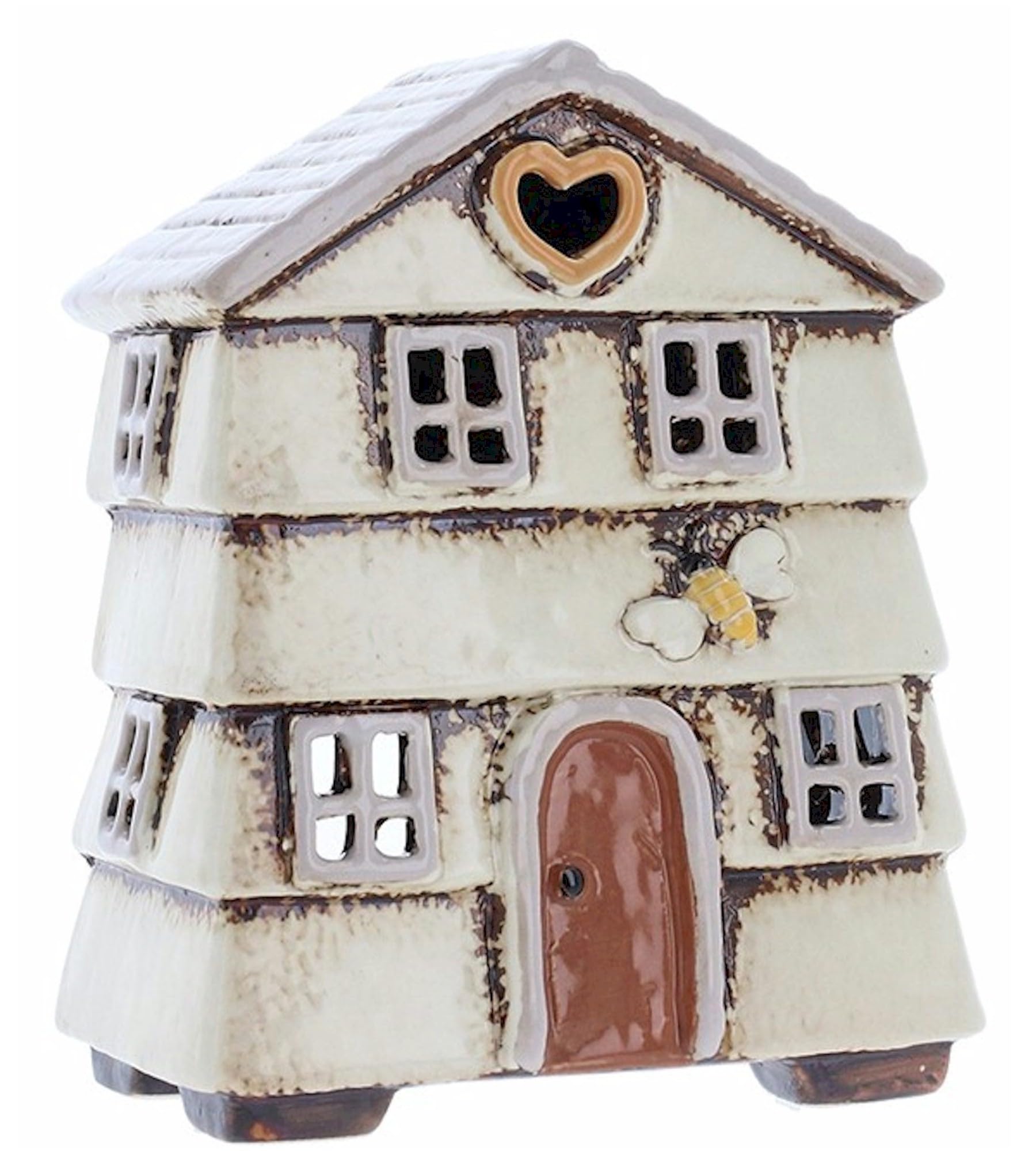 Village Pottery Cream Beehive House Tealight Holder