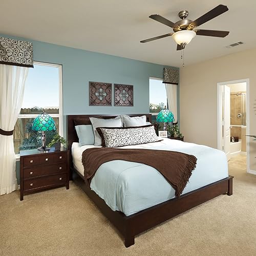 Miniatura 7 de MIAOKE Lámpara de mesa de vidrieras, luz de mesa con cuentas de cristal de colores, luz de noche hecha a mano, lámpara de noche de noche, arte