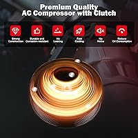 Vista 4 de cciyu Embrague de compresor de aire acondicionado para Nissan Murano Maxima Pathfinder Quest para INFINITI JX35 QX60 2.5L 3.5L 2009-2017 Sustituye